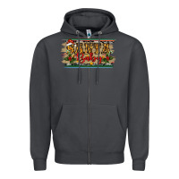 Smoke christmas western santa baby Zipper Hoodie - RanaPortraitStore