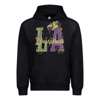 Black louisiana mardi gras Urban Hoodie - MaliasSmallBusiness