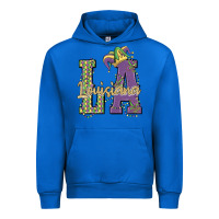 Cobalt louisiana mardi gras Urban Hoodie - MaliasSmallBusiness