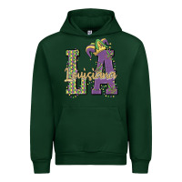 Forest Green louisiana mardi gras Urban Hoodie - MaliasSmallBusiness