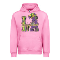 Fuchsia Pink louisiana mardi gras Urban Hoodie - MaliasSmallBusiness