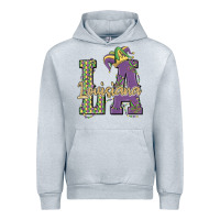 Heather Grey louisiana mardi gras Urban Hoodie - MaliasSmallBusiness