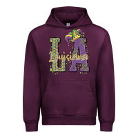 Mauve Wine louisiana mardi gras Urban Hoodie - MaliasSmallBusiness