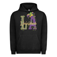 Pigment Black louisiana mardi gras Urban Hoodie - MaliasSmallBusiness