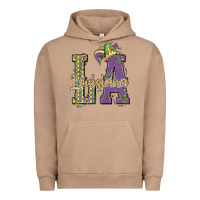Pigment Burro louisiana mardi gras Urban Hoodie - MaliasSmallBusiness