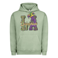 Pigment Oil Green louisiana mardi gras Urban Hoodie - MaliasSmallBusiness