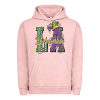 Pigment Salmon louisiana mardi gras Urban Hoodie - MaliasSmallBusiness