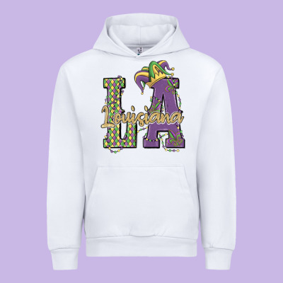 Louisiana Mardi Gras Urban Hoodie Designed By Maliassmallbusiness