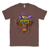 Chestnut mardi gras mask highland cow Classic Tee - RanaPortraitStore