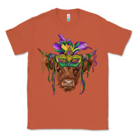 Copper mardi gras mask highland cow Classic Tee - RanaPortraitStore