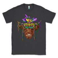 Smoke mardi gras mask highland cow Classic Tee - RanaPortraitStore