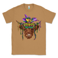 Toasted Coconut mardi gras mask highland cow Classic Tee - RanaPortraitStore