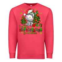 Cardinal i want a hippopotamus for christmas Premium Sweatshirt - AdoDesignShop