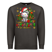 Smoke i want a hippopotamus for christmas Premium Sweatshirt - AdoDesignShop