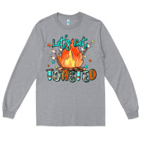 Heather Grey let's get toasted Long Sleeve Tee - Zillion Design Studio