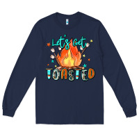 Navy let's get toasted Long Sleeve Tee - Zillion Design Studio