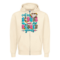 Sandshell coffee scrubs and rubber gloves Zipper Hoodie - Zillion Design Studio