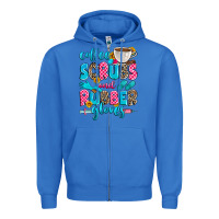 True Royal coffee scrubs and rubber gloves Zipper Hoodie - Zillion Design Studio