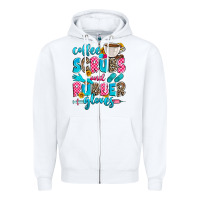 White coffee scrubs and rubber gloves Zipper Hoodie - Zillion Design Studio