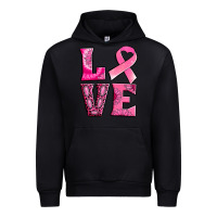 Black Breast Cancer love Urban Hoodie - NancyCooperArtShop