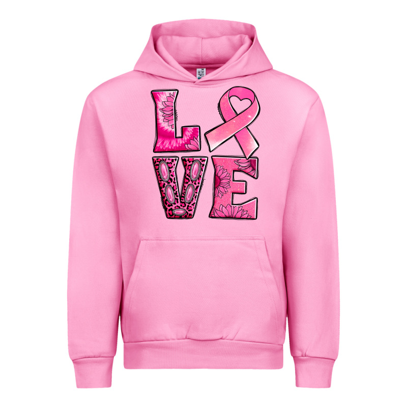 Breast Cancer Love Urban Hoodie by NancyCooperArtShop | Teevron