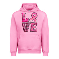Fuchsia Pink Breast Cancer love Urban Hoodie - NancyCooperArtShop