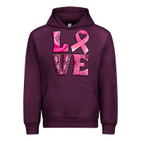 Mauve Wine Breast Cancer love Urban Hoodie - NancyCooperArtShop