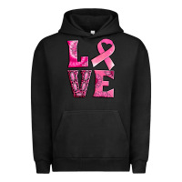 Pigment Black Breast Cancer love Urban Hoodie - NancyCooperArtShop