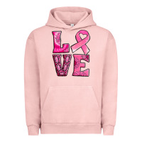 Pigment Salmon Breast Cancer love Urban Hoodie - NancyCooperArtShop