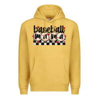 Antique Gold baseball mama Premium Hoodie - MaliasSmallBusiness