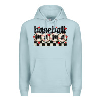 Blue Mist baseball mama Premium Hoodie - MaliasSmallBusiness