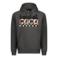 Charcoal Heather baseball mama Premium Hoodie - MaliasSmallBusiness