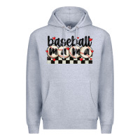 Heather Grey baseball mama Premium Hoodie - MaliasSmallBusiness