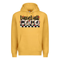 Mustard baseball mama Premium Hoodie - MaliasSmallBusiness
