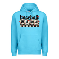 Ocean Blue baseball mama Premium Hoodie - MaliasSmallBusiness