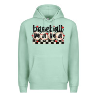Seafoam baseball mama Premium Hoodie - MaliasSmallBusiness