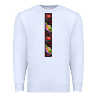 White Halloween Key Fob Premium Sweatshirt - BundleAndBundleShop