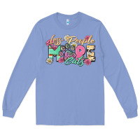 Colony Blue less people more cats Long Sleeve Tee - Zillion Design Studio