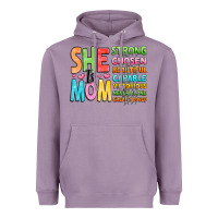 Lavender she is mom Heavyweight Hoodie - JahusDesignShop