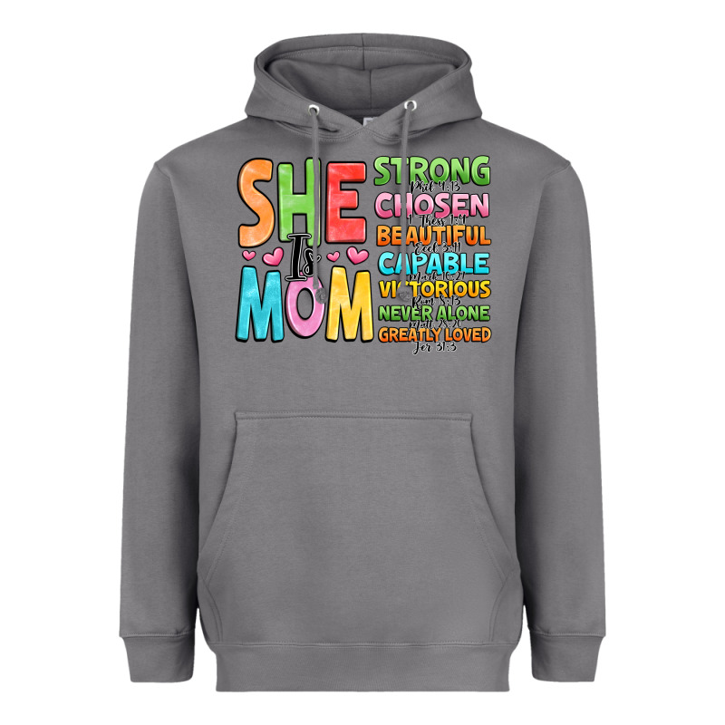 She Is Mom Heavyweight Hoodie by JahusDesignShop | Teevron
