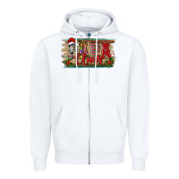Christmas Western Papa Claus Zipper Hoodie | Teevron