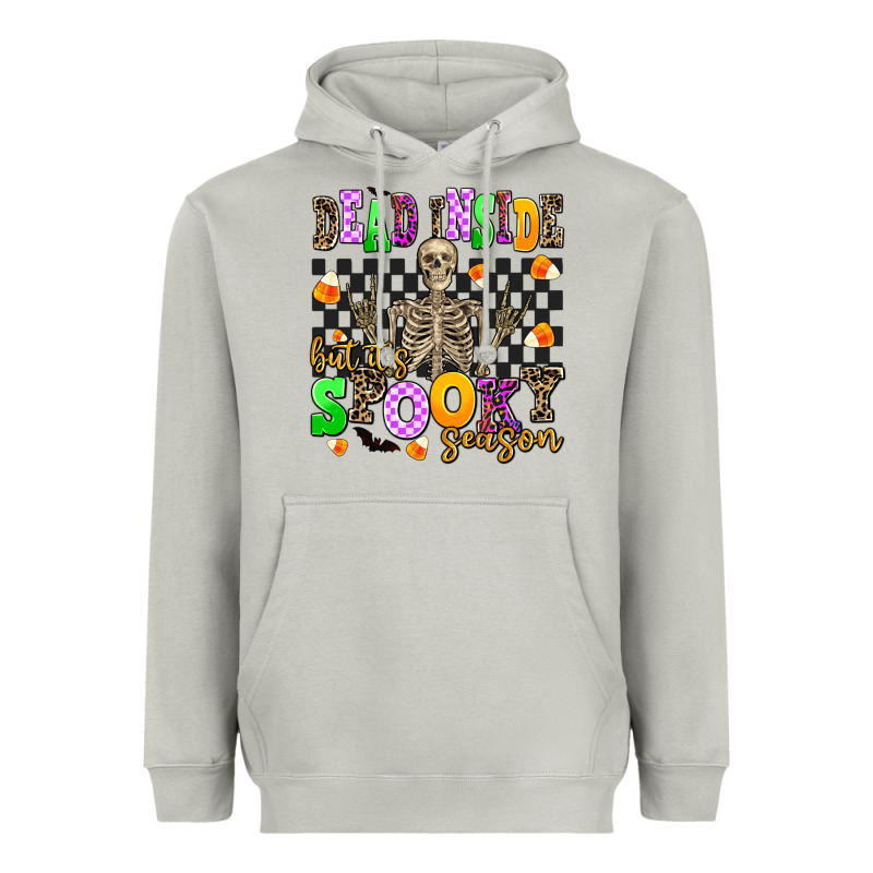 Dead Inside But It's Spooky Season Heavyweight Hoodie by AdoDesignShop | Teevron