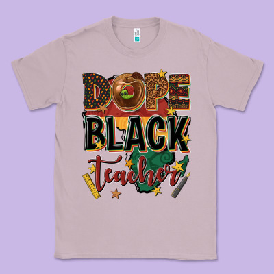 Dope Black Teacher Classic Tee Designed By Texasbilliewilder