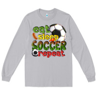 Moon Dust eat sleep soccer repeat Long Sleeve Tee - texasbilliewilder