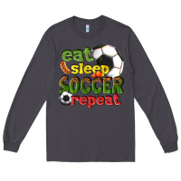 Smoke eat sleep soccer repeat Long Sleeve Tee - texasbilliewilder