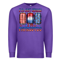 Purple i'm not drunk i'm patriotic Premium Sweatshirt - JahusDesignShop