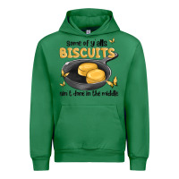 Emerald some of yalls biscuits aint done in the middle Urban Hoodie - MaliasSmallBusiness