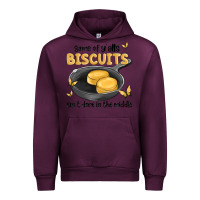 Mauve Wine some of yalls biscuits aint done in the middle Urban Hoodie - MaliasSmallBusiness