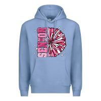 Colony Blue senior 2024 pink cheer Premium Hoodie - MaliasSmallBusiness