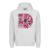 Dove Grey senior 2024 pink cheer Premium Hoodie - MaliasSmallBusiness